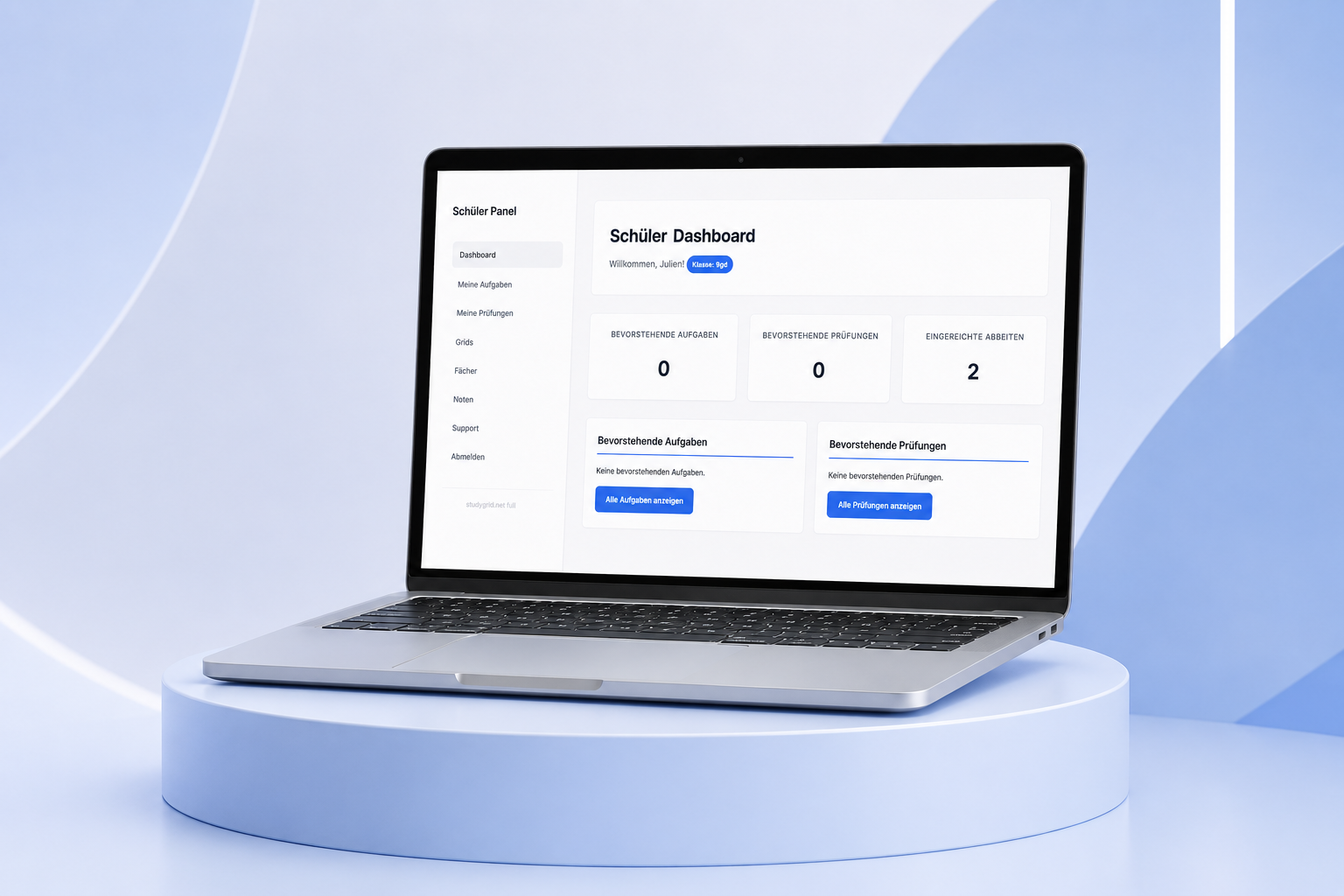 Studygrid Dashboard